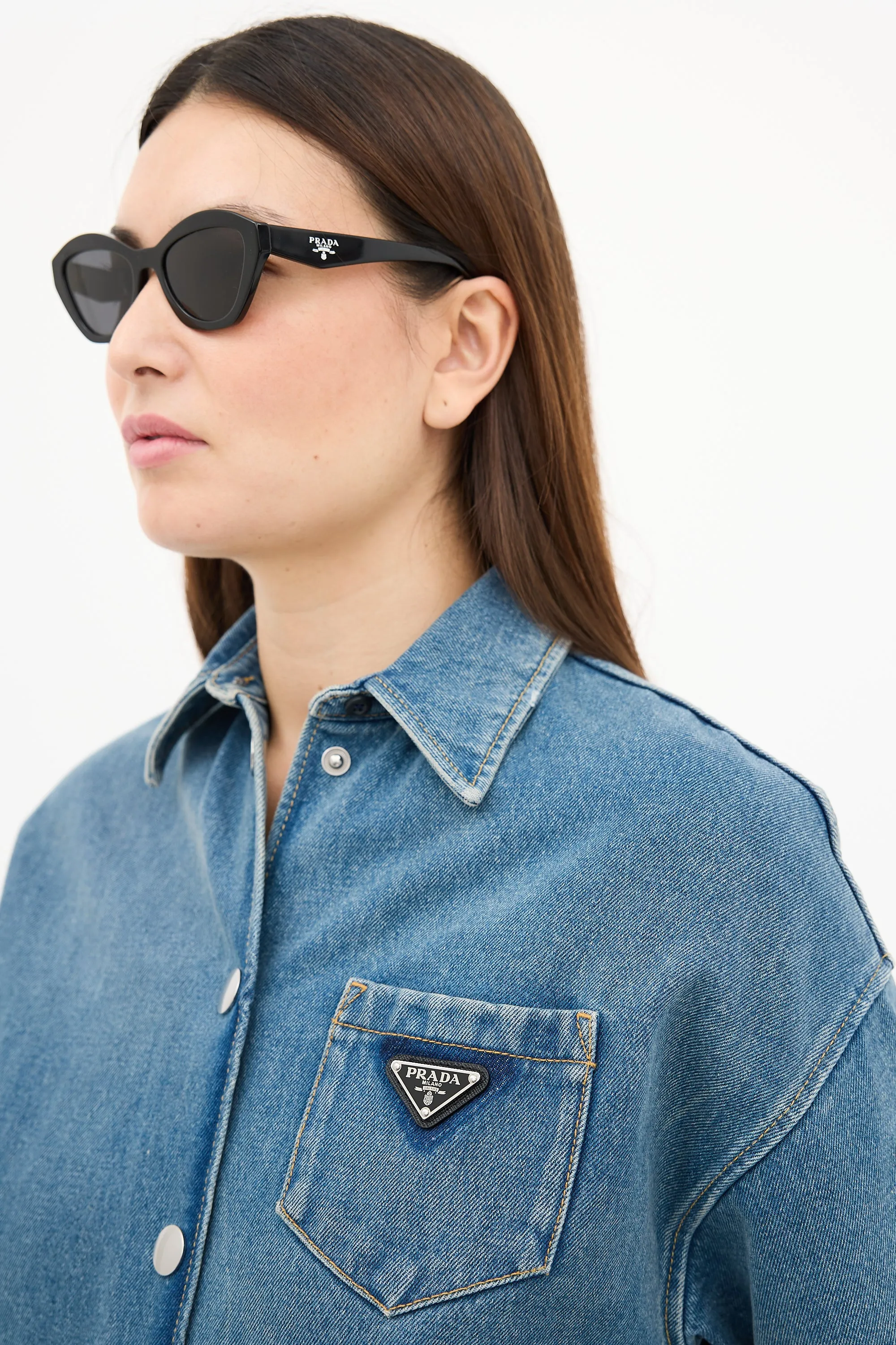 2022 Medium Wash Denim Button Up Romper