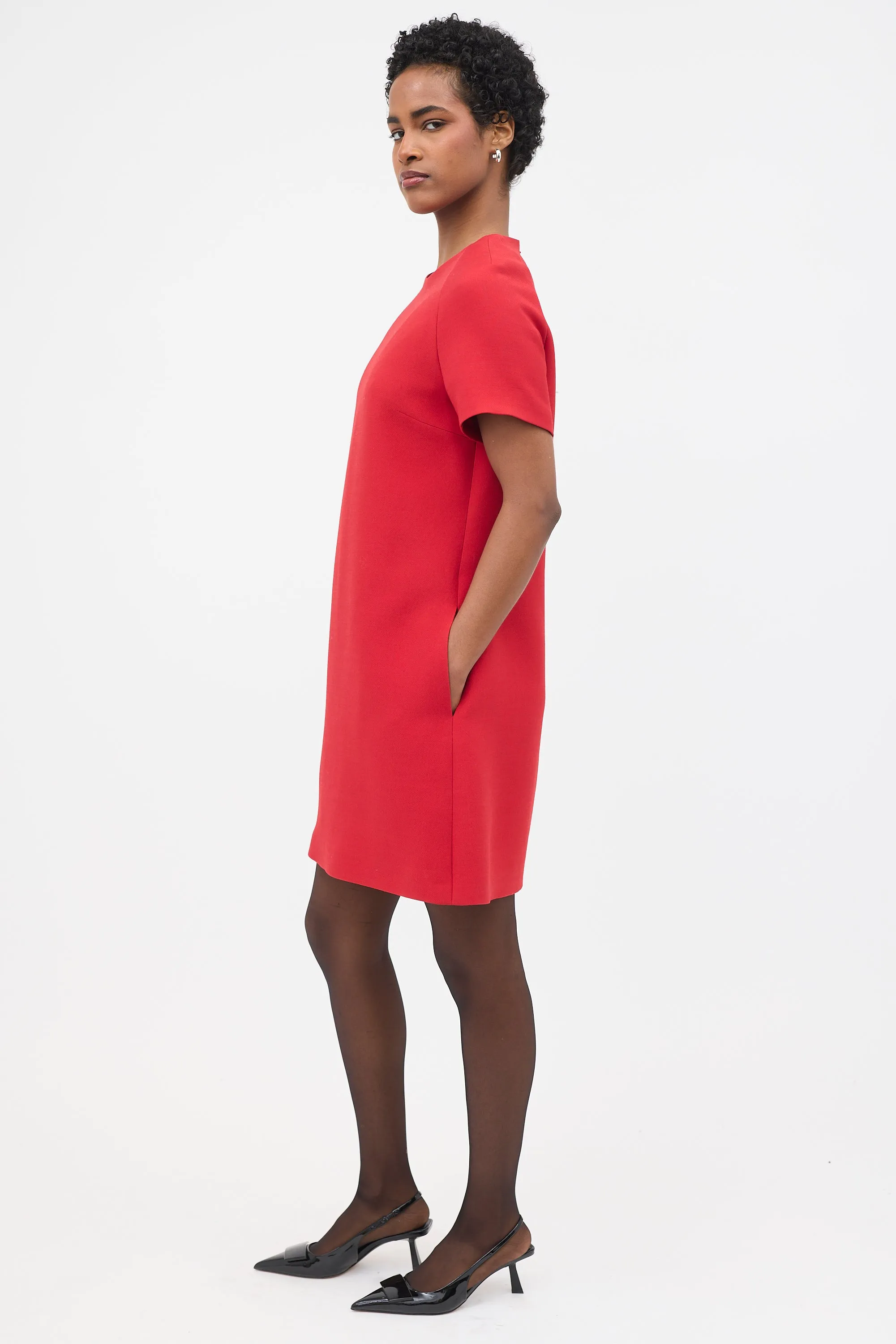 Bee Embroidered Shift Dress