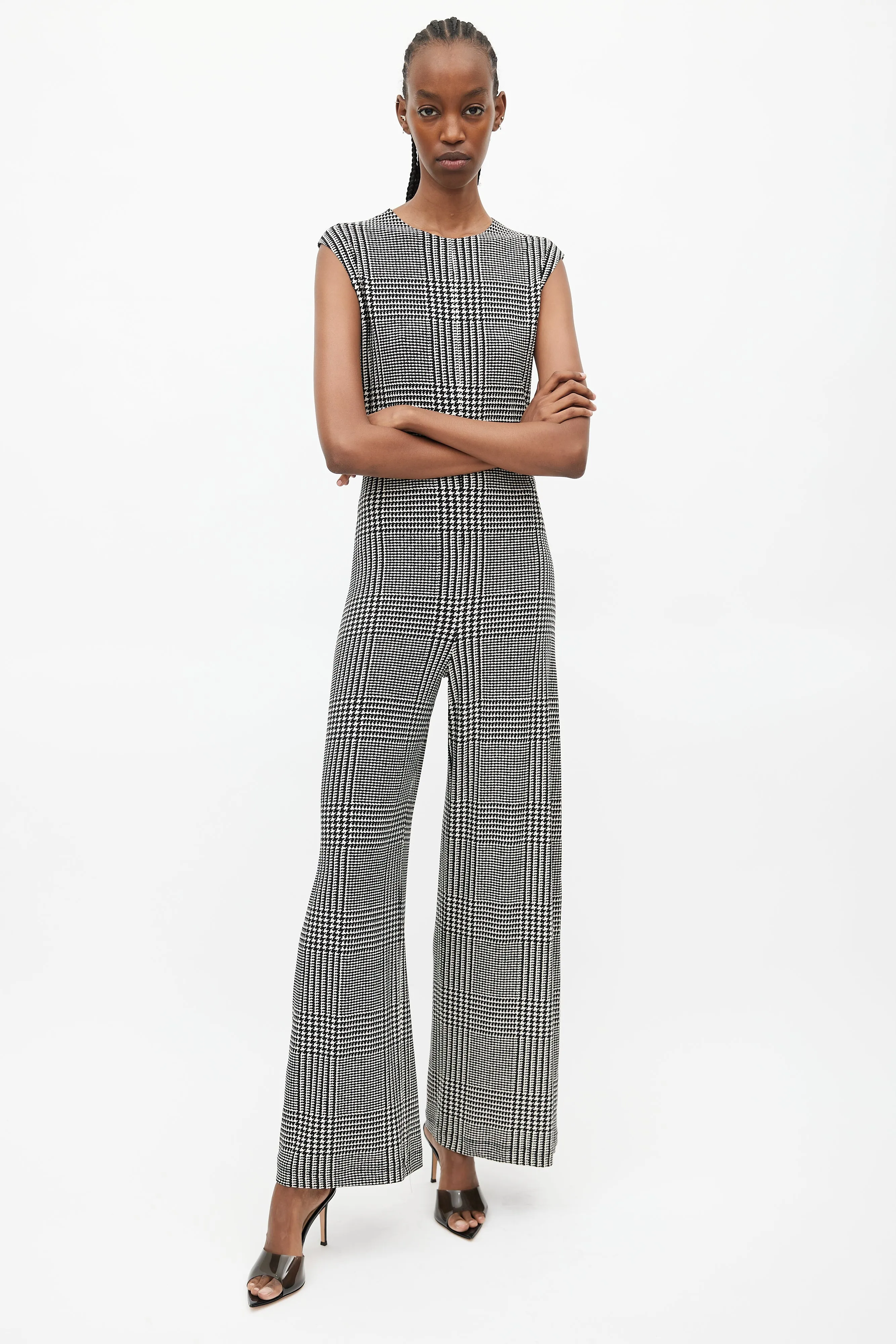 Black & White Houndstooth Jumpsuit