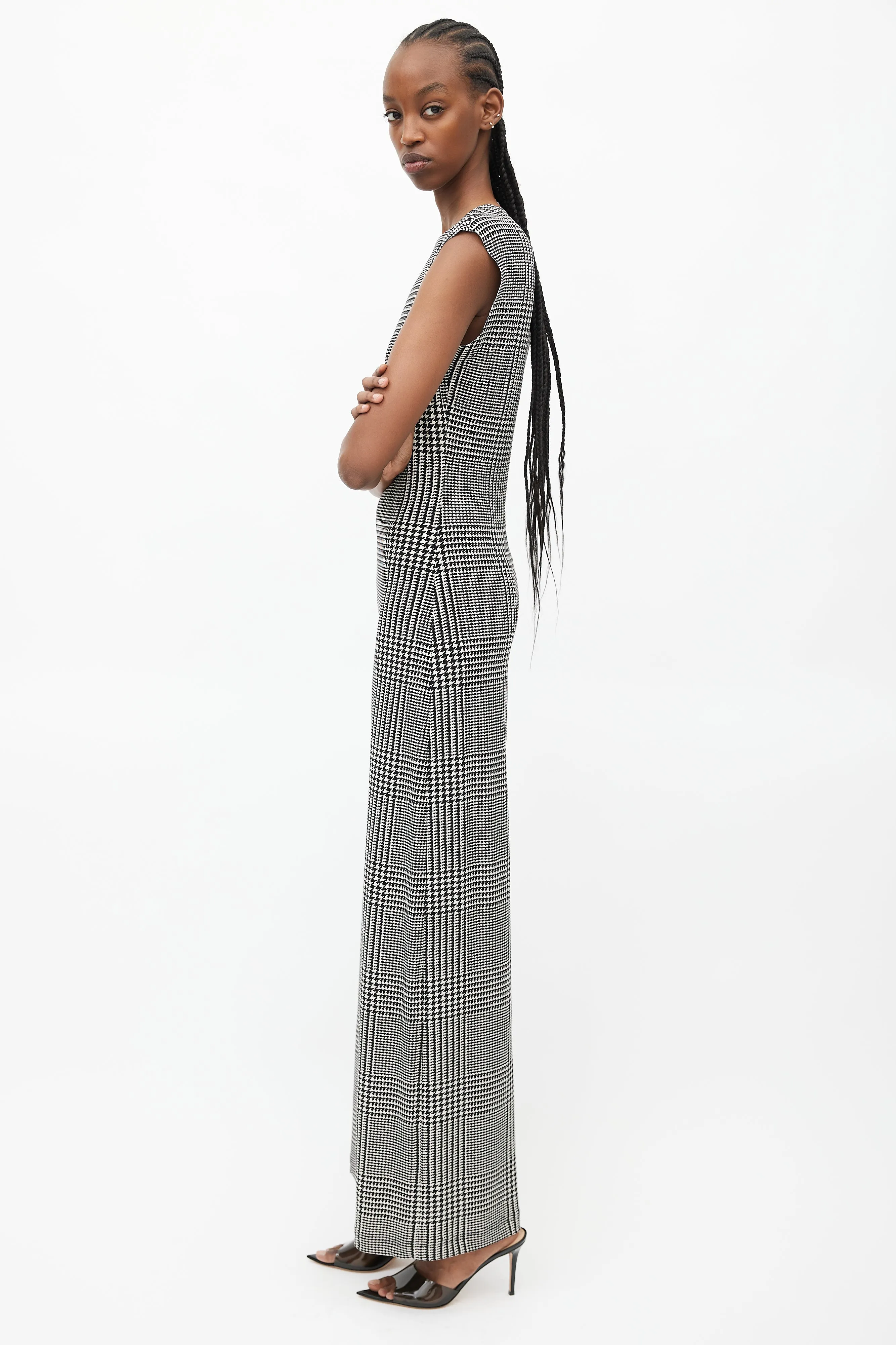 Black & White Houndstooth Jumpsuit