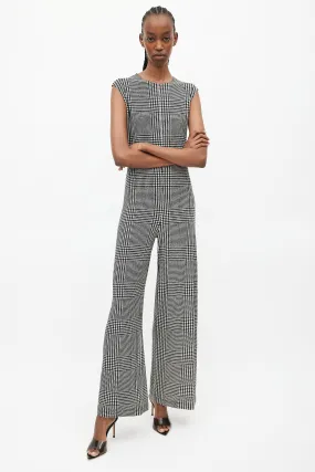 Black & White Houndstooth Jumpsuit