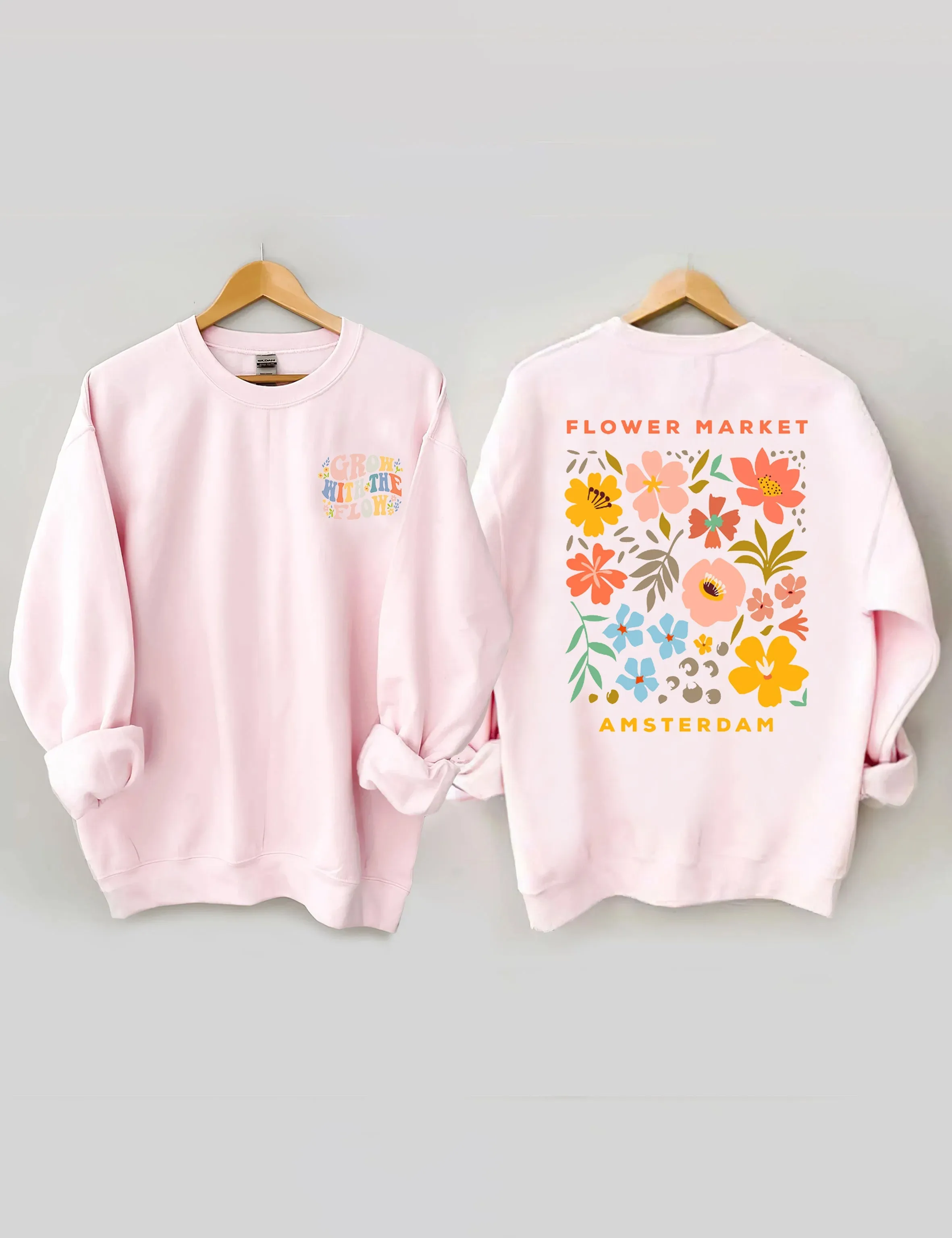 Boho Wildflower Crewneck Sweatshirt