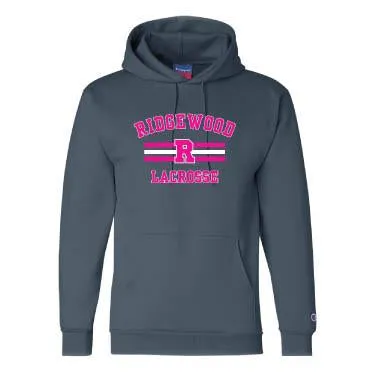 CHAMPION PULLOVER HOODED SWEATSHIRT / NAVY / PINK