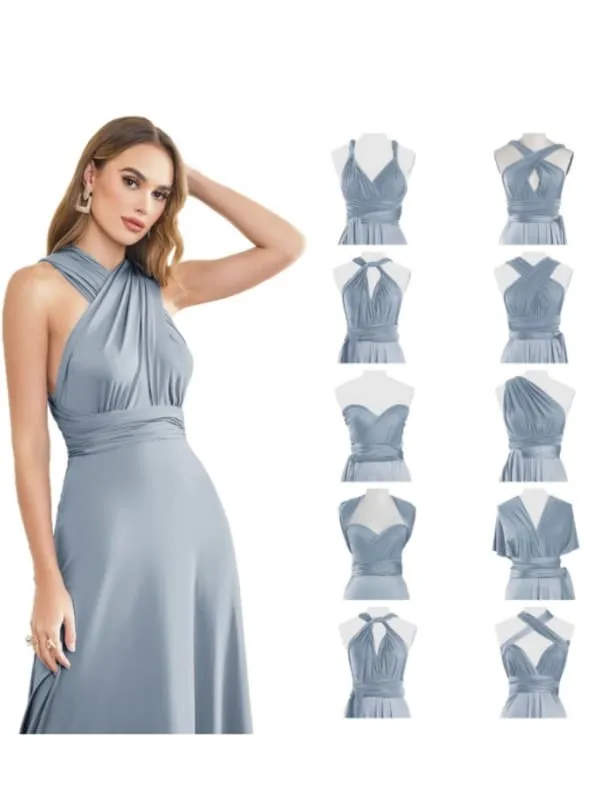 Charming Sleeveless A-Line Ankle-Length Satin Prom Dresses