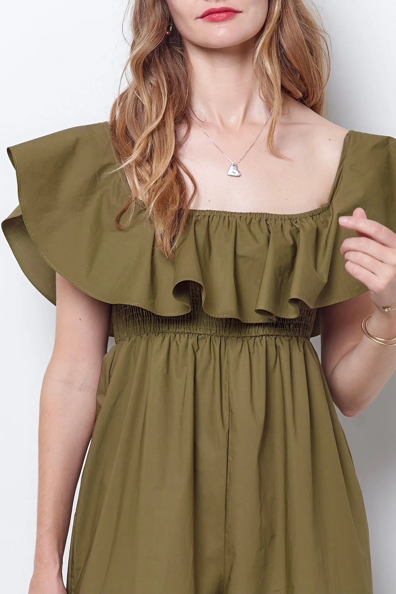 ESTRELLE Ruffle Jumpsuit - Poplin