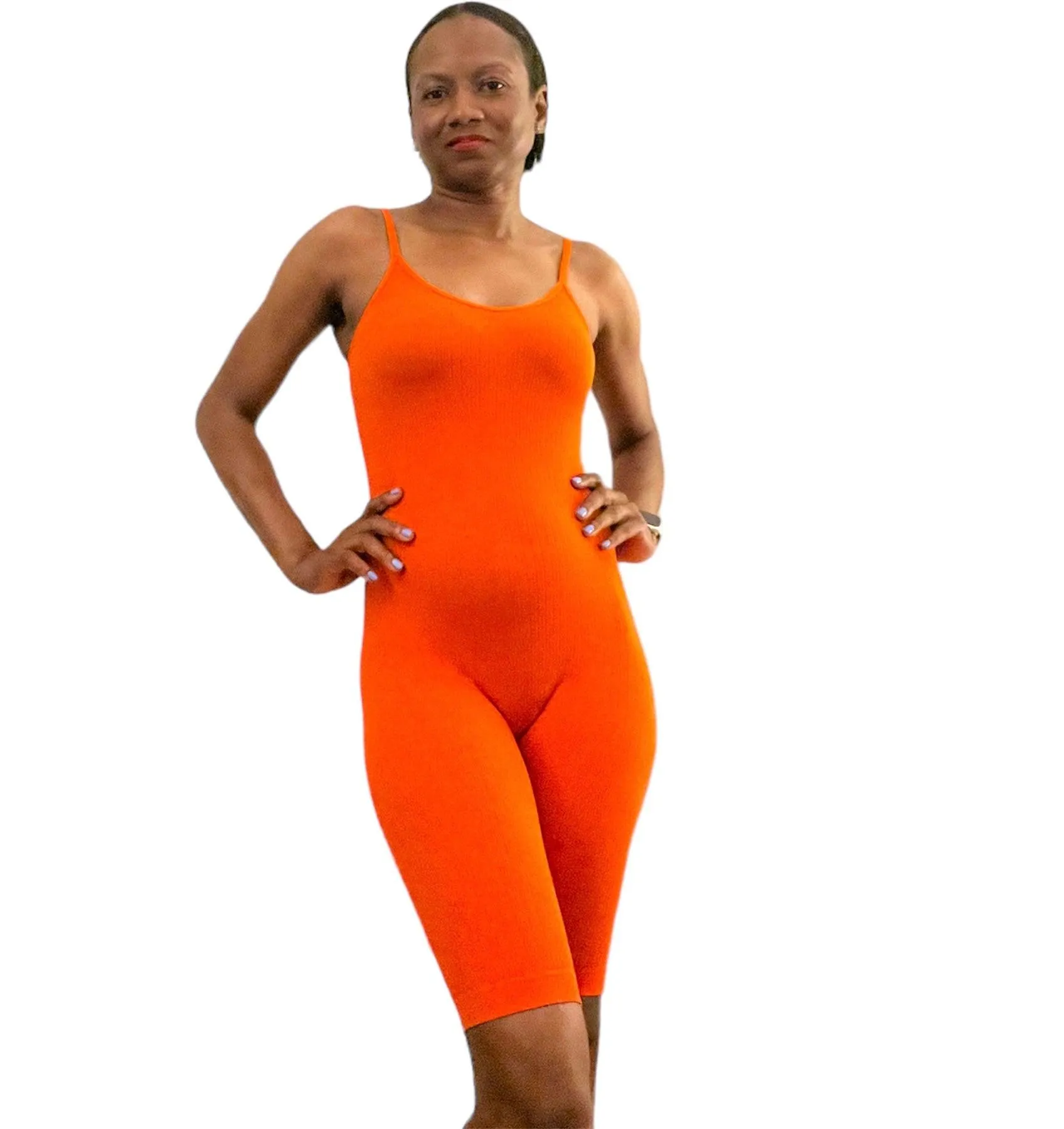 Kathy Seamless Ribbed Romper