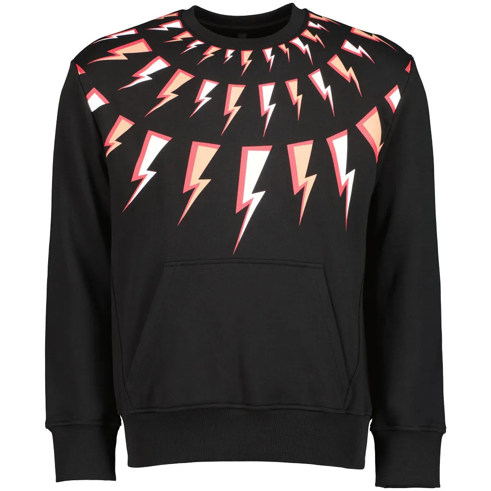 Neil Barrett Fair Isle Comic Bolts Sweatshirt