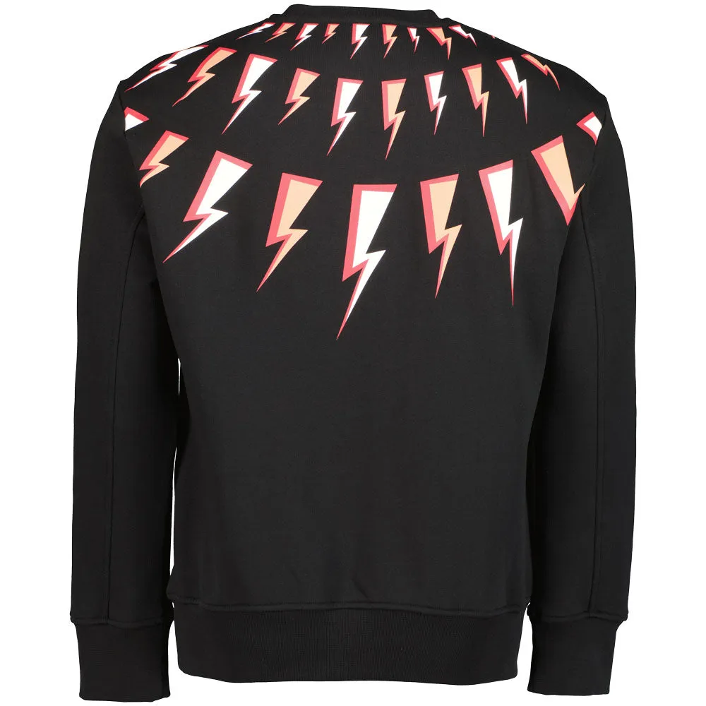 Neil Barrett Fair Isle Comic Bolts Sweatshirt