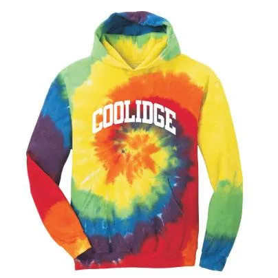 PULLOVER HOODED SWEATSHIRT / RAINBOW TIE DYE