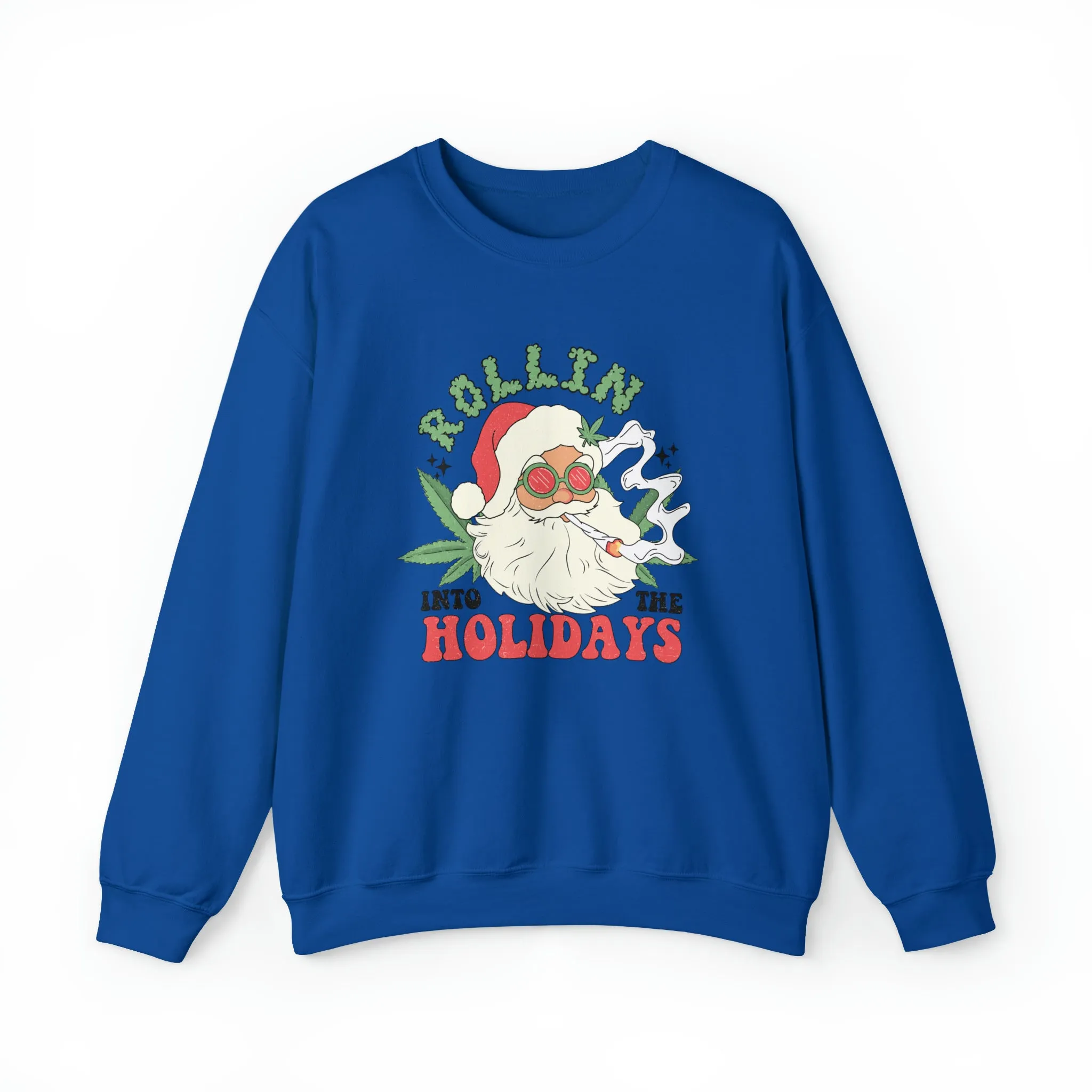 Rolling In The Holidays Christmas | Crewneck Sweatshirt | Unisex Crewneck Sweatshirt |