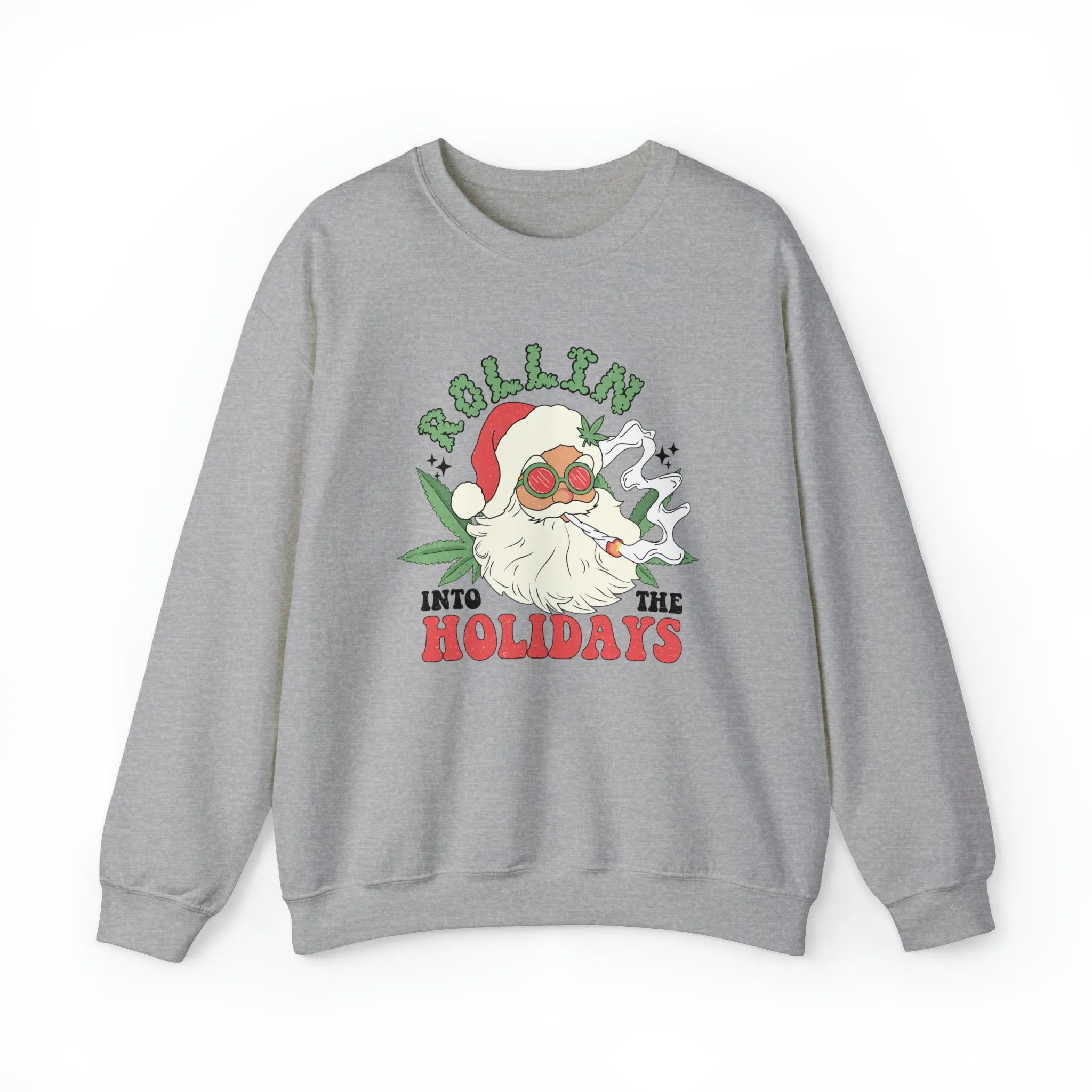 Rolling In The Holidays Christmas | Crewneck Sweatshirt | Unisex Crewneck Sweatshirt |