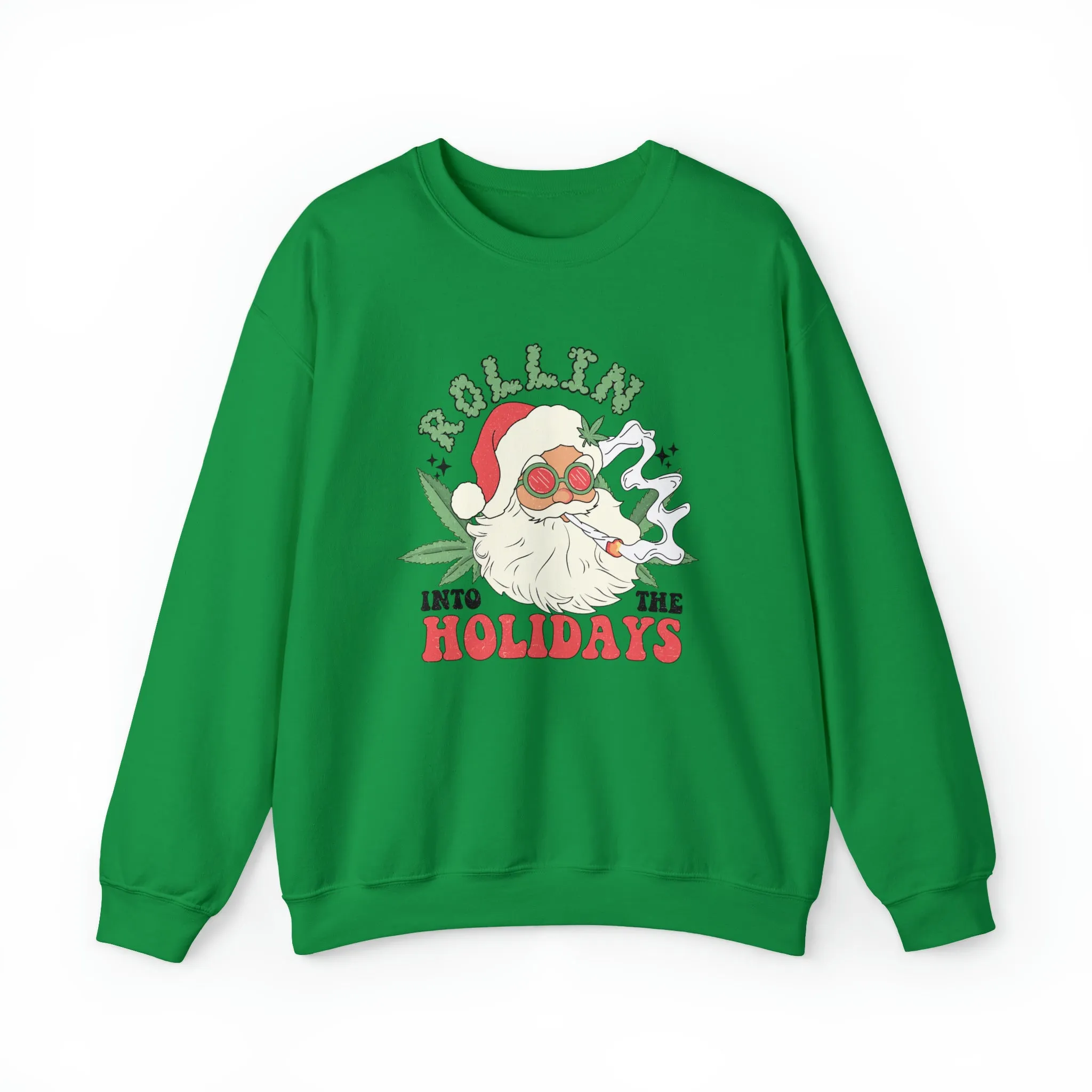 Rolling In The Holidays Christmas | Crewneck Sweatshirt | Unisex Crewneck Sweatshirt |